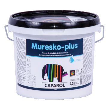 Vopsea lavabila exterior Caparol Muresko B3, alb, 2.35 l