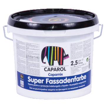 Baza de colorare Caparol Super Fassadenfarbe B1, exterior, alb, 2.5 l