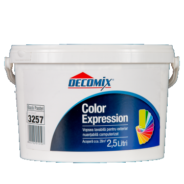 Vopsea lavabila exterior Decomix Color Expression, Baza Pastel, 2.5 l
