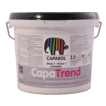Baza de colorare Caparol Capatrend B1, interior, alb, 2.5 l
