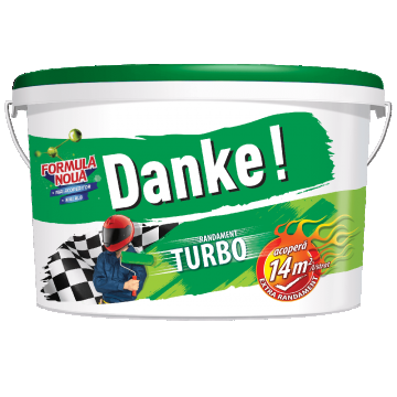 Vopsea lavabila interior Danke Turbo, alb, 8.5 l