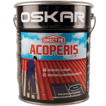 Vopsea Oskar Direct pe acoperis, verde inchis, exterior, 10 l