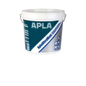 Vopsea superlavabila interior Apla Ultra Matt, alb, 15 l