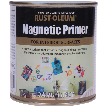 Amorsa magnetica Rust-oleum, gri inchis, interior, 500 ml