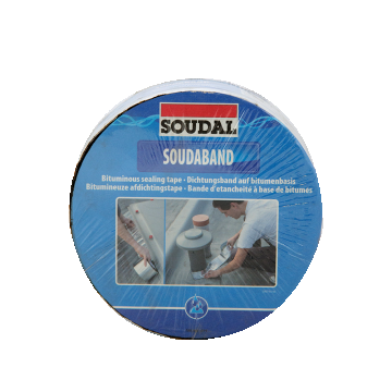 Banda hidroizolanta bituminoasa, 7,5 cm x 10 m, Soudal, aluminiu