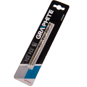 Burghiu Graphite HSS- Co, mandrina standard, pentru metal, 8 mm