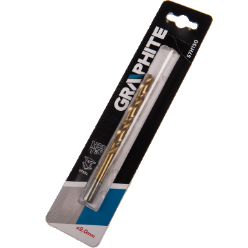 Burghiu Graphite, HSS-TiN, pentru metal, 9 mm