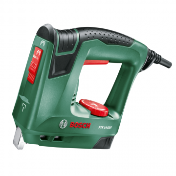 Capsator electric Bosch PTK 14 EDT, pentru fixarea pe lemn a materialelor moi, tip capse 53