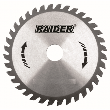 Disc circular debitare lemn, Raider, 60 dinti, 185 x 20 mm