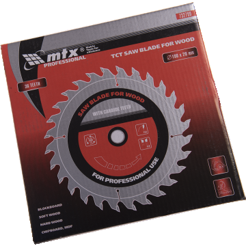 Disc debitare lemn, MTX, 190 х 20 mm, 36 dinti, bucsa 16/20