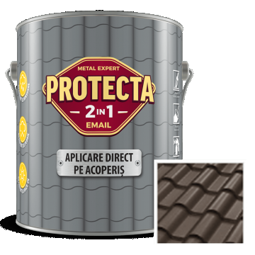 Email pentru acoperis Protecta 2 in 1,maro ciocolata, interior/exterior, 4 l