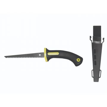 Fierastrau cu teaca Topmaster pentru taierea materialelor din gips si carton, maner plastic, 150 mm