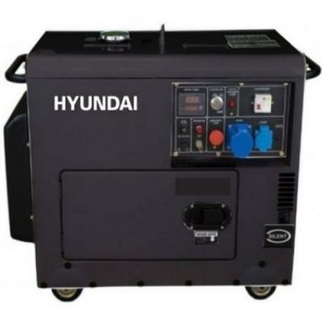 Generator curent electric insonorizat Hyundai 380 V, 8 kW, 230-380 V, capacitate rezervor 12.5 l
