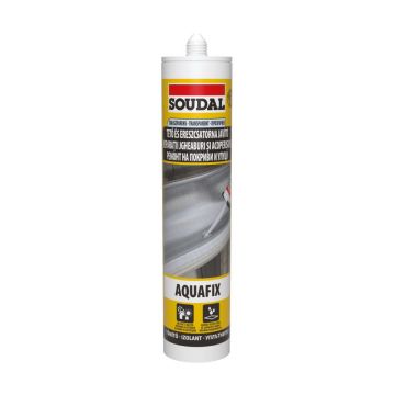 Mastic profesional acoperis Soudal Aquafix, incolor, 280 ml