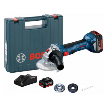 Polizor unghiular Bosch GWS 180 LI, 18 V, 125 mm, 11000 rpm + 1 acumulator Bosch GBA 18V 4.0Ah + incarcator Bosch GAL 18V-40