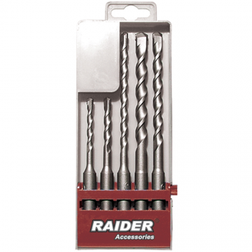 Set 5 burghie Raider, SDS Plus, pentru beton, 5 - 10 mm