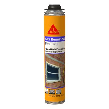 Spuma poliuretanica monocomponenta Sika Boom 580, cu aplicare manuala, 750 ml