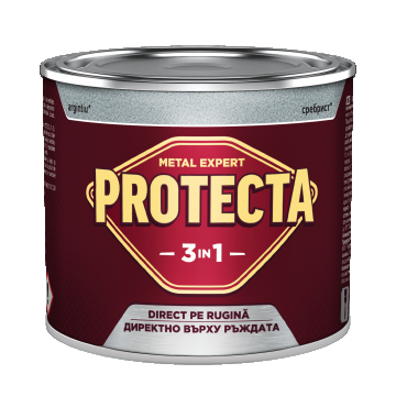 Vopsea alchidica/email Protecta 3 in 1, argintiu, interior/exterior, 2,5 L