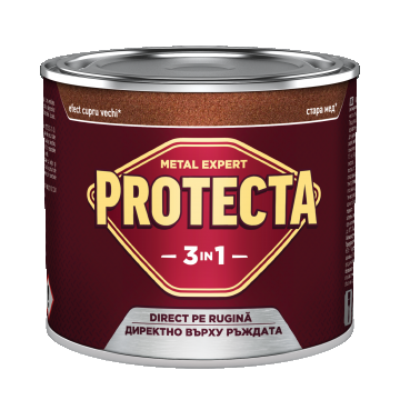 Vopsea alchidica/email Protecta 3 in 1, cupru vechi, interior/exterior, 0,5 L