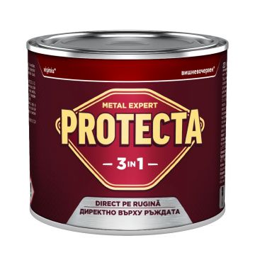 Vopsea alchidica/email Protecta 3 in 1, visiniu, interior/exterior, 0,5 L