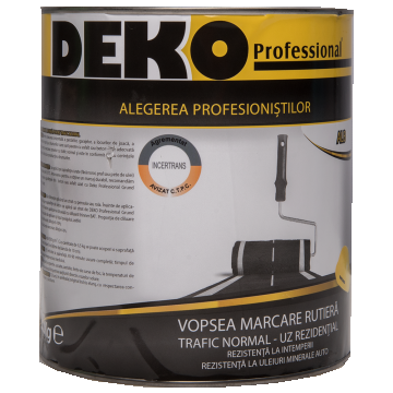 Vopsea de marcare rutiera Deko, alb, 3.5 kg