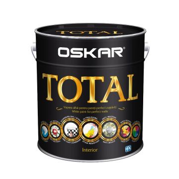 Vopsea ultralavabila interior/exterior Oskar Total, alb, 5 l