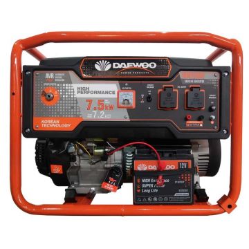 Generator Daewoo GDK7500E 7.2 kW max 7.5 kW Electric Start Cu roti si manere