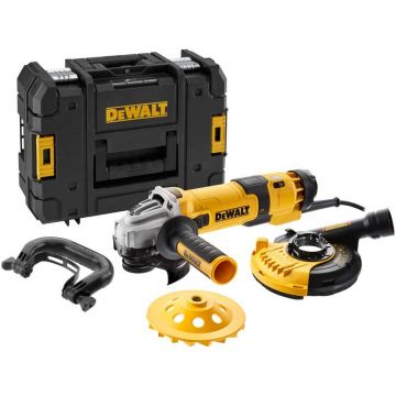 Polizor unghiular DeWALT DWE4257KT profesional 1500W Ø125mm set pentru suprafete