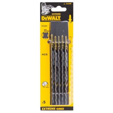 Set 5 lame DeWALT DT2201 speciale pendular pentru materiale moi