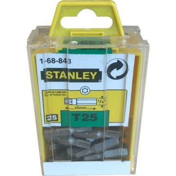 Set Varfuri Torx T25 x 25 mm 25 Buc Stanley 1-68-843