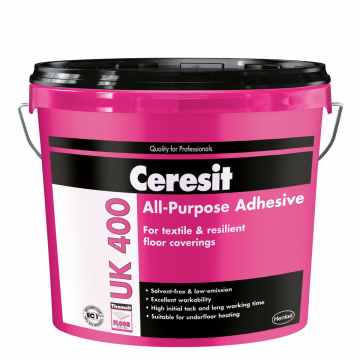 Adeziv Ceresit UK 400, mochete, covor PVC, linoleum, 14 kg
