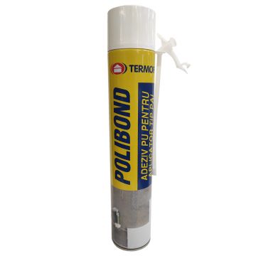 Adeziv poliuretanic polistiren expandat/extrudat Termofix PoliBond, aplicator integrat, interior/exterior, 0.9 kg