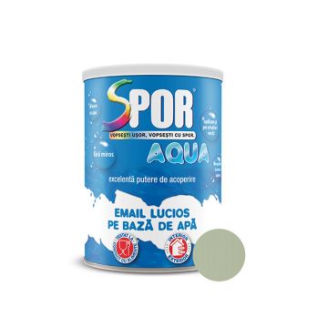 Email lucios Spor Aqua, pentru lemn/metal, interior/exterior, pe baza de apa, crem,0.7 l