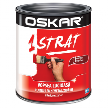 Email Oskar 1 strat, interior/exterior, RAL 3009 rosu oxid, 0.75 l