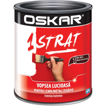 Email Oskar 1 strat, interior/exterior, RAL 8016 maro ciocolatiu, 2.5 l