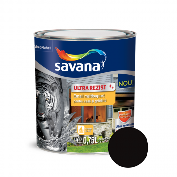 Email Savana multisuport interior/exterior,negru, 0,75 l