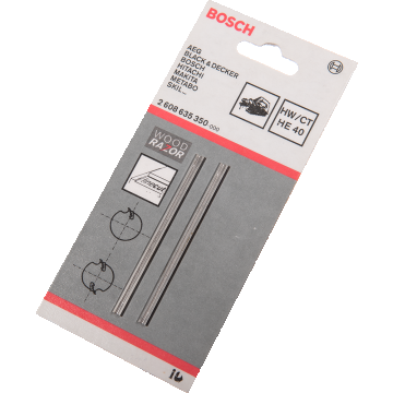 Set 2 cutite pentru rindea reversibila Bosch, 82,4 mm x 5,5 mm