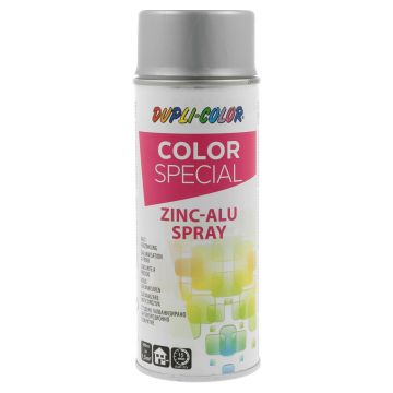 Vopsea spray grund piese si suprafete din zinc Dupli-Color, argintiu, mat, interior/exterior, 400 ml