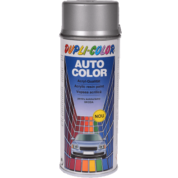 Vopsea spray pentru autoturisme Skoda Dupli-Color, argintiu briliant, lucios, exterior, 400 ml