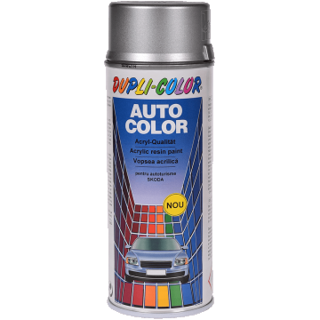 Vopsea spray pentru autoturisme Skoda Dupli-Color, argintiu diamant, lucios, exterior, 400 ml