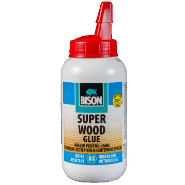 Adeziv Bison Super Wood D3 pentru lemn, 250 g