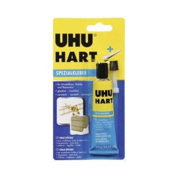 Adeziv pentru construirea machetelor, UHU Hart, incolor, 35 g