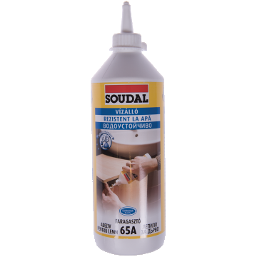 Adeziv rezistent la apa pentru lemn, Soudal, 65 A, 750 ml