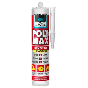 Adeziv si etanseizant universal Bison Poly Max Crystal Express, 300 g