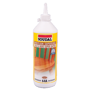 Adeziv super rapid pentru lemn, Soudal, 64A, 750 ml