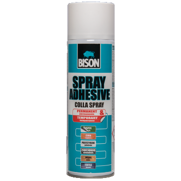 Adeziv de contact pulverizabil BISON Spray Adhesive, 500 ml