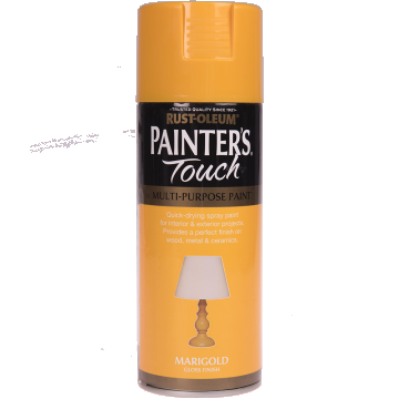 Vopsea spray decorativa Rust-Oleum Painter`s Touchs, galben Marigold, lucios, interior/exterior, 400 ml