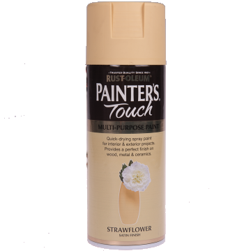 Vopsea spray decorativa Rust-Oleum Painter`s Touchs, galben strawflower, lucios, interior/exterior, 400 ml