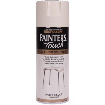 Vopsea spray decorativa Rust-Oleum Painter`s Touchs, ivoriu, lucios, interior/exterior, 400 ml