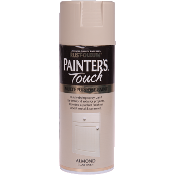 Vopsea spray decorativa Rust-Oleum Painter`s Touchs, migdala, lucios, interior/exterior, 400 ml